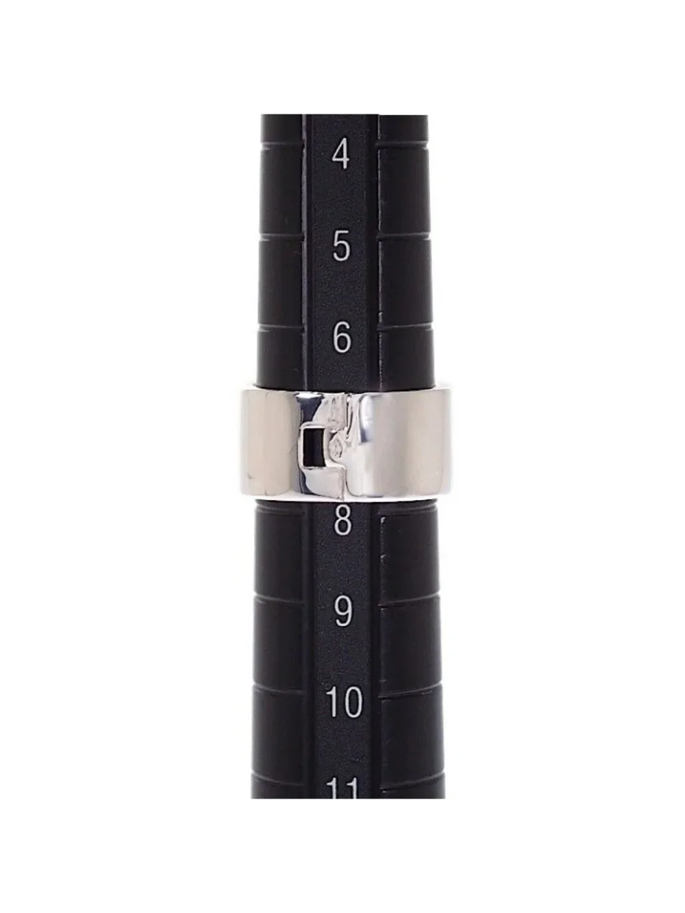 Hermes Newhela Crest Rin 48 Ring 925 Sterling Silver